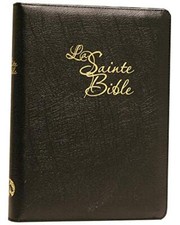 French Bible Large Print Leather Zipper Thumb Index. Segond by Bible Society