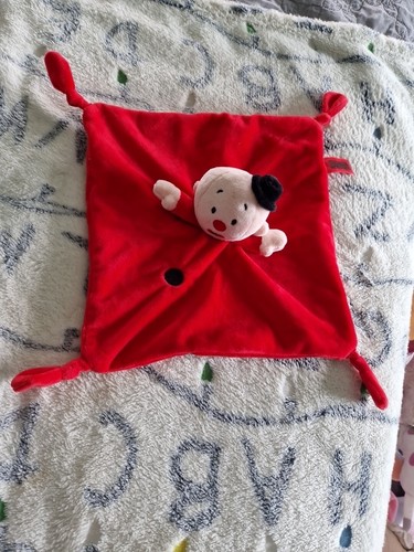 Doudou plat bumba clown rouge - bumba,