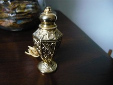 Joli flacon de parfum (Vide) - Style atomiseur - Doré - Excellent état