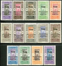 COLONIES TOGO Entre N° 84 et 100 NEUFS* PAPIER ORDINAIRE
