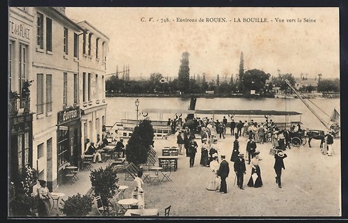 Cpa bouille vue vers - la,