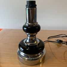 vintage chrome and black GAW lamp base