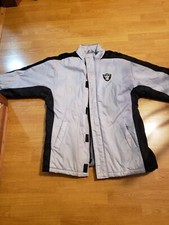 Oakland Raiders silver jacket size x large