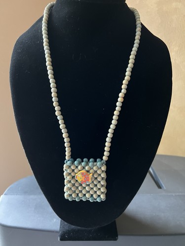 Tatiri necklace blue wooden - tatiri,