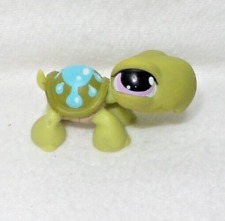 LITTLEST PET SHOP LPS #149 HASBRO TURTLE TURTLE SHELL GREEN & BLUE PURPLE EYES