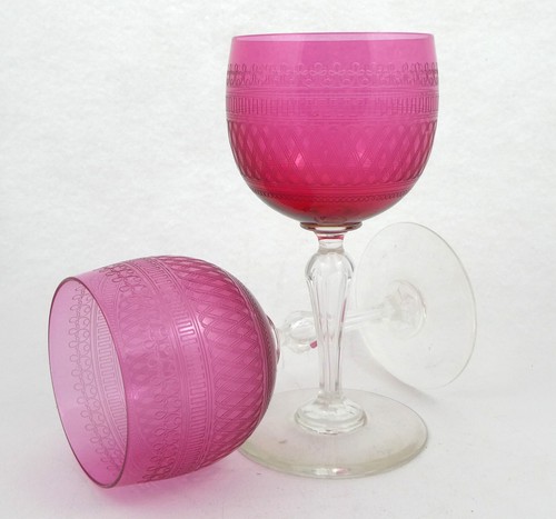 Verre rubis val st - en, or