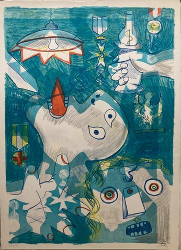 Enrico baj lithographie - baj,