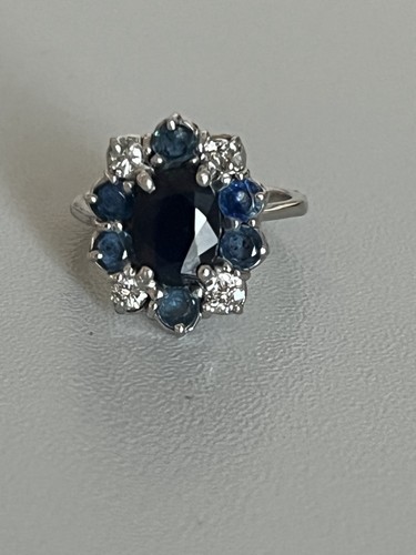 7134 bague marguerite gris - 7134-,