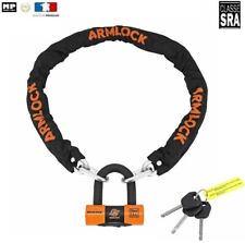 Kit Antivol/mini U Quad Armlock  Homologué Assurance SRA + chaine 1.2M Ø16mm