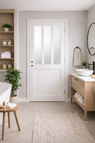 Bloc porte atelier blanc vitre - bloc,