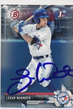 Logan Warmoth Toronto Blue Jays Autographed 2017 Bowman 1st Card #BD-194