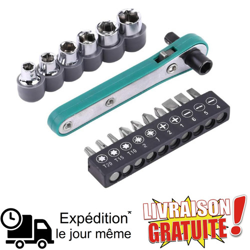 Clé cliquet mini 4 - à, 1/4