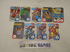 LOT 9 CARTES MARVEL LECLERC DEFIE TES HEROS - N°100 A 108 (vendeur pro)