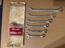 Vintage BernzOmatic Combination Wrench SET, 6 Pieces, 12pt, Vinyl Pouch, JAPAN