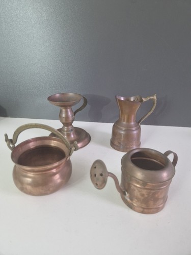Lot objets cuivre d6 - de, en