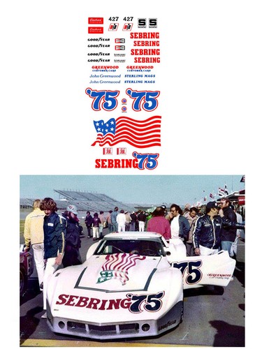 Greenwood corvette decal - #75,