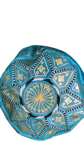 Pouf tabouret cuir - pouf, en