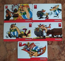 5 TELECARTES ASTERIX ET OBELIX  (cartes téléphoniques)  Réf. E 114