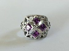 BAGUE VINTAGE ARGENT MASSIF