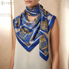 RARE VINTAGE foulard en soie Hermes "Les Muserolles" Carré 90 par...