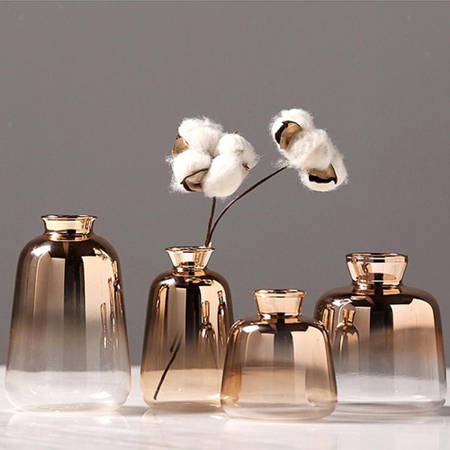 Table verre fleur vase - en,