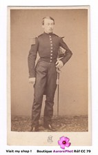 JEUNE MILITAIRE SECOND EMPIRE AU BICORNE, CDV ERWIN à PARIS -CC79