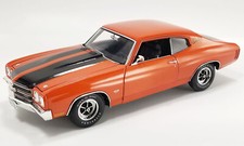 New ACME CHEVROLET CHEVELLE SS 454 1970 1:18 Model Car ORANGE A1805528 KidBX