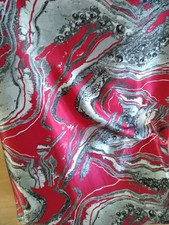 Satin de soie motif abstrait