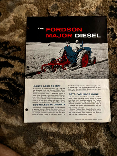 Fordson major diesel tractors - fordson,