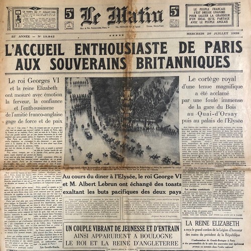 Journal matin 1938 - matin, 20/07/1938