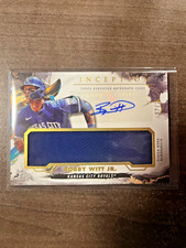 Bobby Witt Jr. 2023 Topps Inception Auto Game Sock Relic Jersey # 07/25