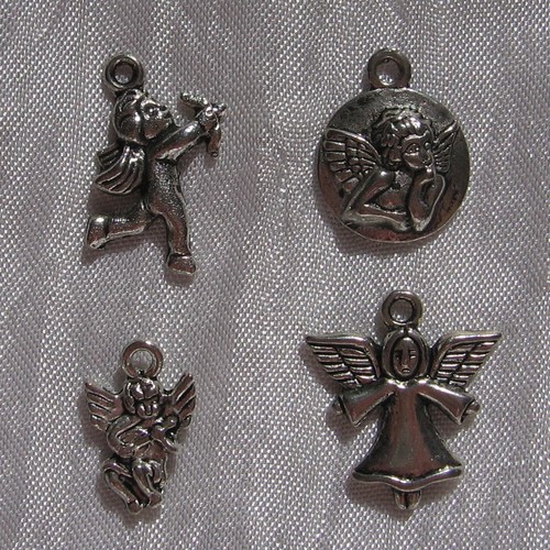 Lot breloques mix anges - breloques,