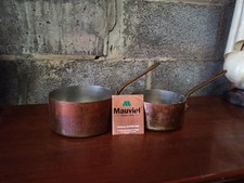 2 casseroles en cuivre