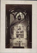 Miguel Aléo, France, Interior of&#039;a Castle, Helical Staircase, A Identif