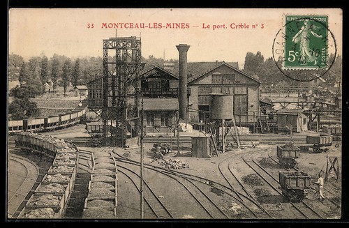 Cpa montceau les mines - montceau-les-mines,, le