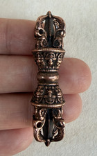 1.8" Tibet Bouddhisme violet bronze statue de Bouddha Petit porte-dague Phurba