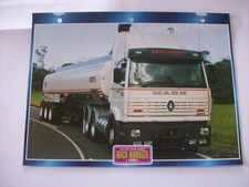 CARTE FICHE CAMION TRACTEUR