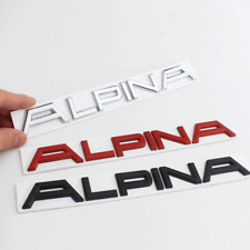 BRAND NEW ALPINA trunk badge Badge Emblem For 3 5 7 X1 X3 X5 BLACK/RED/SILVER