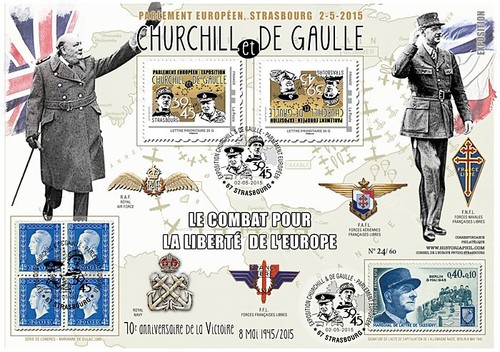 Maxi fdc france churchill de - maxi-fdc, "churchill