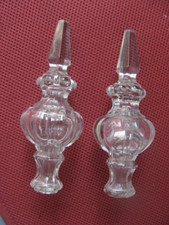 ++"534.5"     2  POIGNARDS EN VERRE POUR LUSTRE SUSPENSION A PAMPILLES