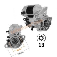 Démarreur pour Kubota Schäffer Ransomes Belos Kramer 16235-63010 228000-6321