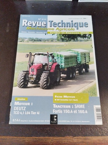 Revue technique machinisme - revue,