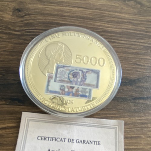 Médaille anciens francs 5000 - médaille,