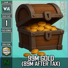 Roblox World Zero - GOLD - 99.9M - (89M AFTER IN GAME TAX)