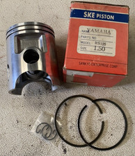 Yamaha RS125 Piston Kit - Size 1.50 - NO Gudgeon Pin - New Old Stock - Patent
