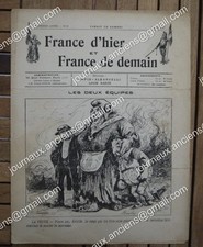 1911 VERY RARE Revue FRANCE D'HIER et FRANCE DE DEMAIN - LES DEUX EQUIPES