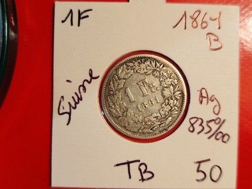 Suisse franc 1861 b - suisse,