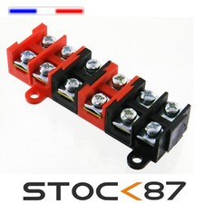 1 à 10 pcs Bornier à vis rouge ou noir et 1 ou 2 modules 32A 380V-terminal bloc 