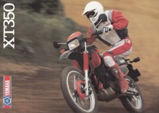 1987 P + Yamaha XT 350 + Brochure Brochure + 4 Pages +
