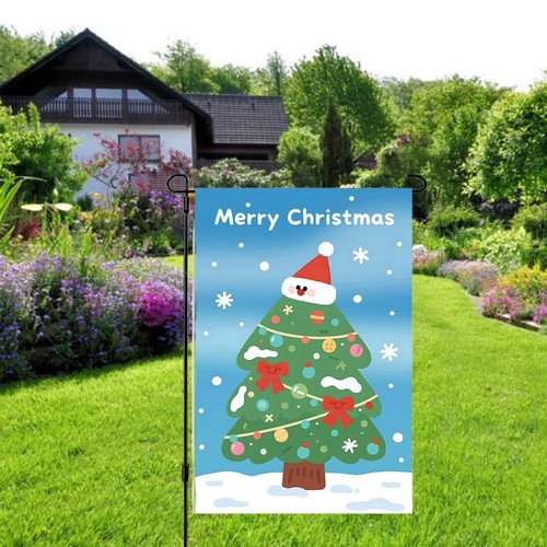 Drapeau jardin noël - drapeau,